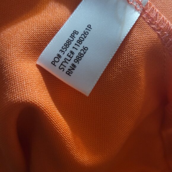 Men's Us Polo Assn Orange Polo Shirt Large - Picture 10 of 11